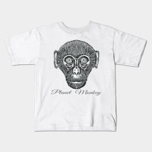 Bored Ape on Planet Monkey Kids T-Shirt